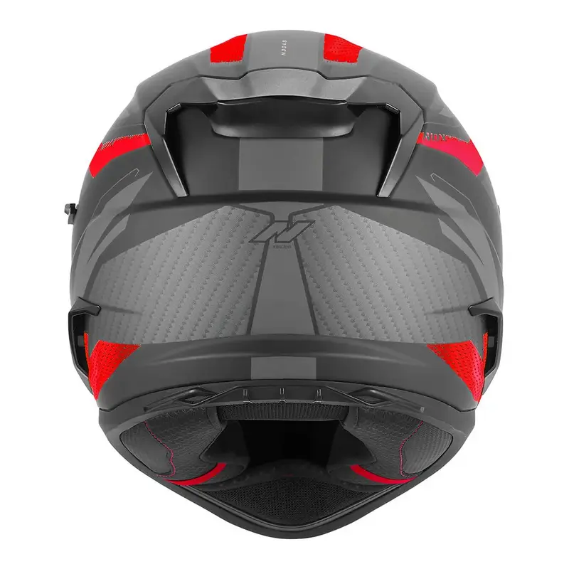 Casque intégral - N304S Revo noir mat rouge