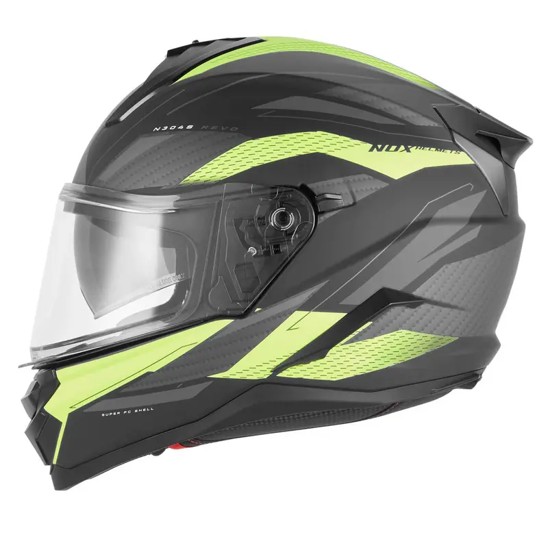 Casque intégral - N304S Revo noir mat jaune