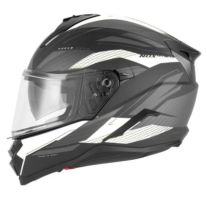 Casque intégral - N304S Revo noir mat blanc