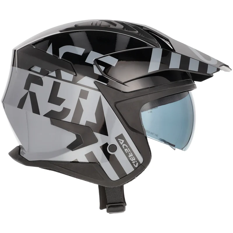 Casco Acerbis Jet Aria Evo Graphic - Negro/Gris