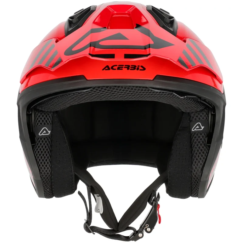 Casco Acerbis Jet Aria Evo Graphic - Negro/Rojo