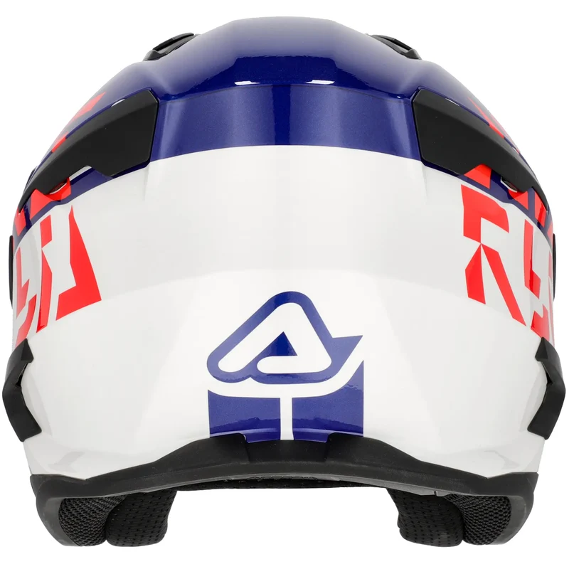 Casco Acerbis Jet Aria Evo Graphic - Blanco/Azul/Rojo