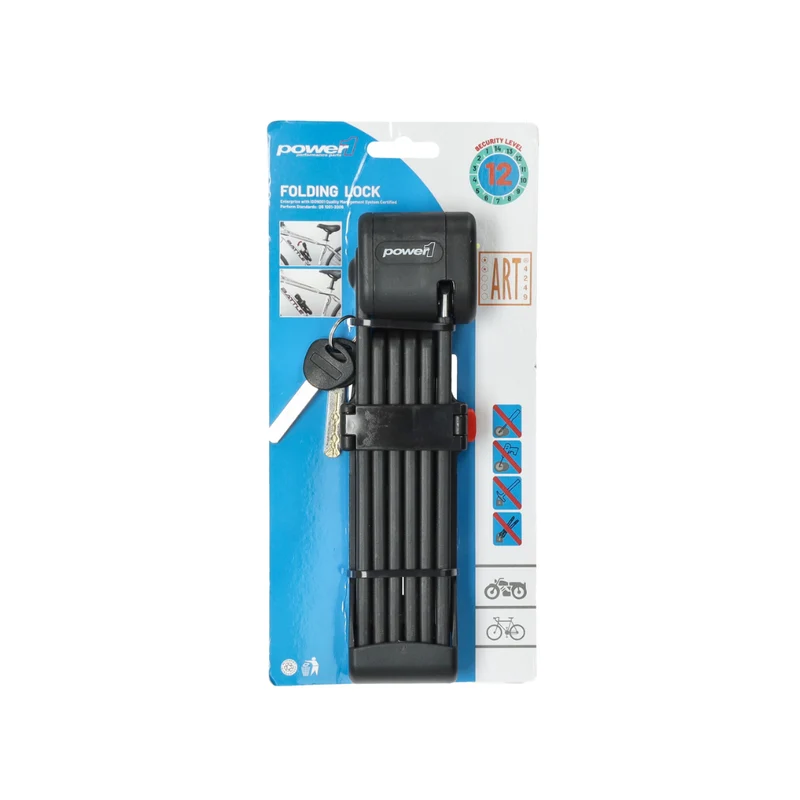 Antivol pliable Power1 ART 2-Stars 95CM Fatbike