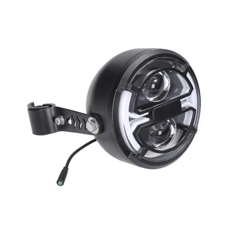 Phare LED d'origine avec clignotants intégrés + kit de montage prise 5 broches V8 Fatbike