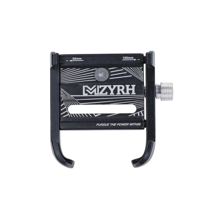 Support Téléphone Ajustable Aluminium Noir Scooter/Fatbike