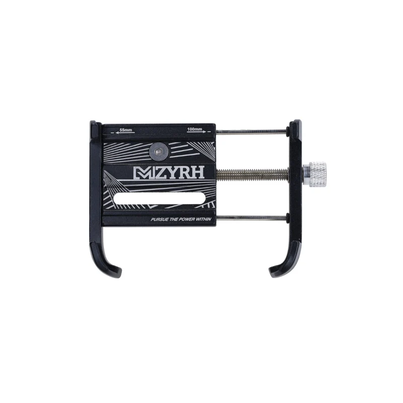 Support Téléphone Ajustable Aluminium Noir Scooter/Fatbike