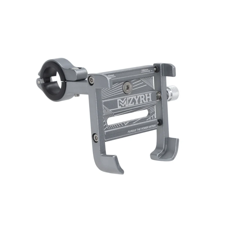 Support Téléphone Ajustable Aluminium Gris Scooter/Fatbike