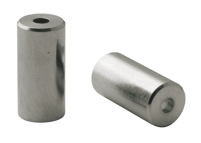 10x embout gaine Elvedes Ø5,0mm laiton silver