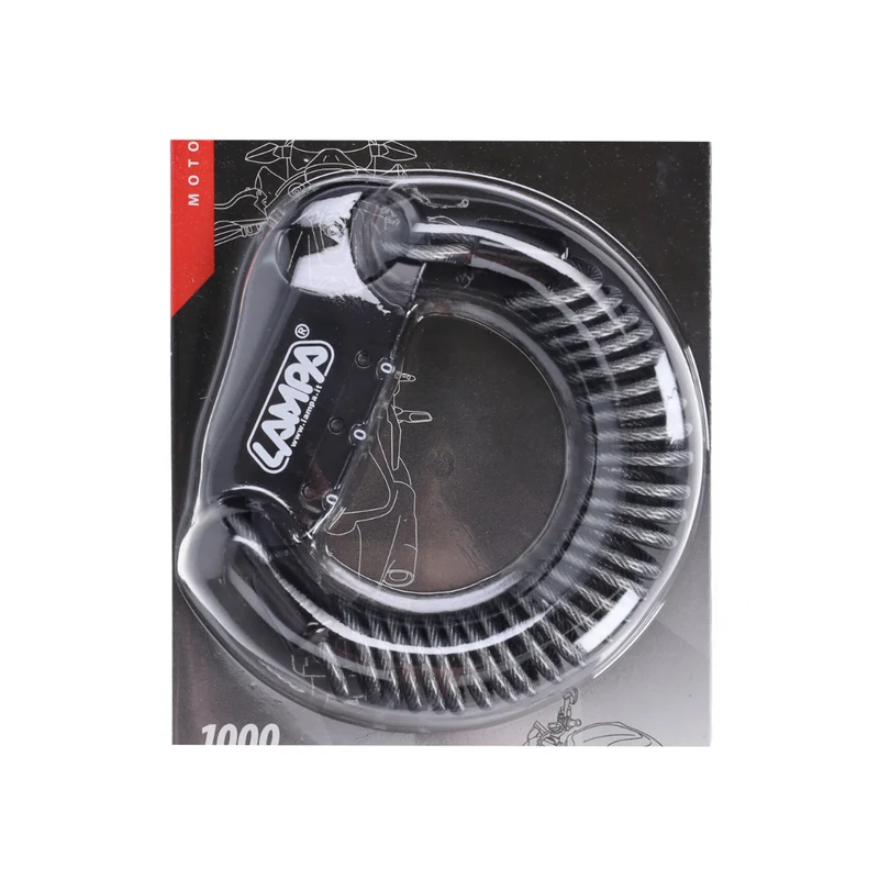 Antivol à combinaison Lampa + Câble 3MM 150CM Noir Fatbike