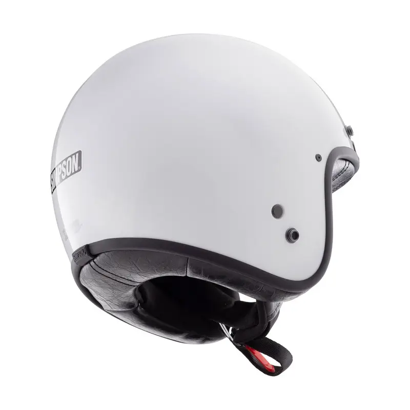 Casque jet moto - Chopper blanc