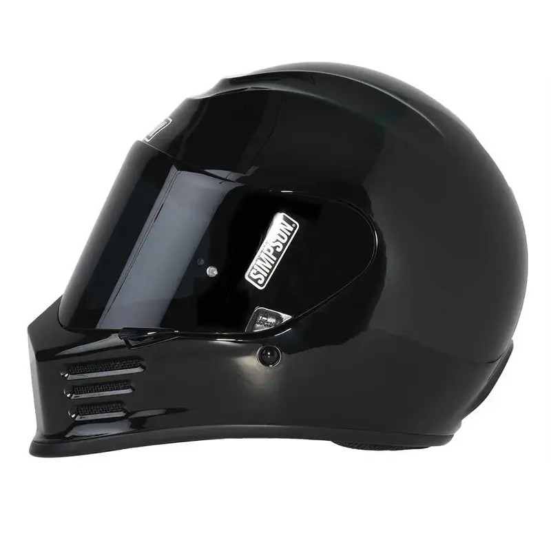 Casque moto intégral - Speed noir metal