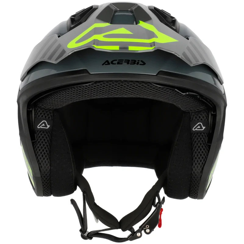Casco Acerbis Jet Aria Evo Graphic - Negro/Amarillo