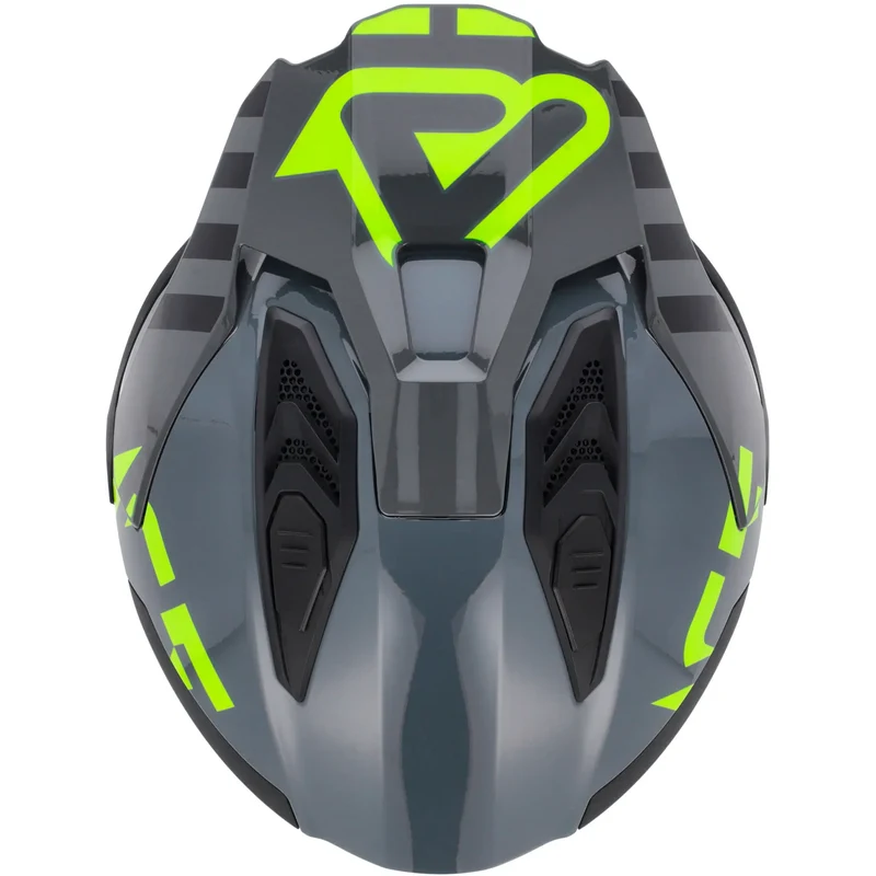 Casco Acerbis Jet Aria Evo Graphic - Negro/Amarillo