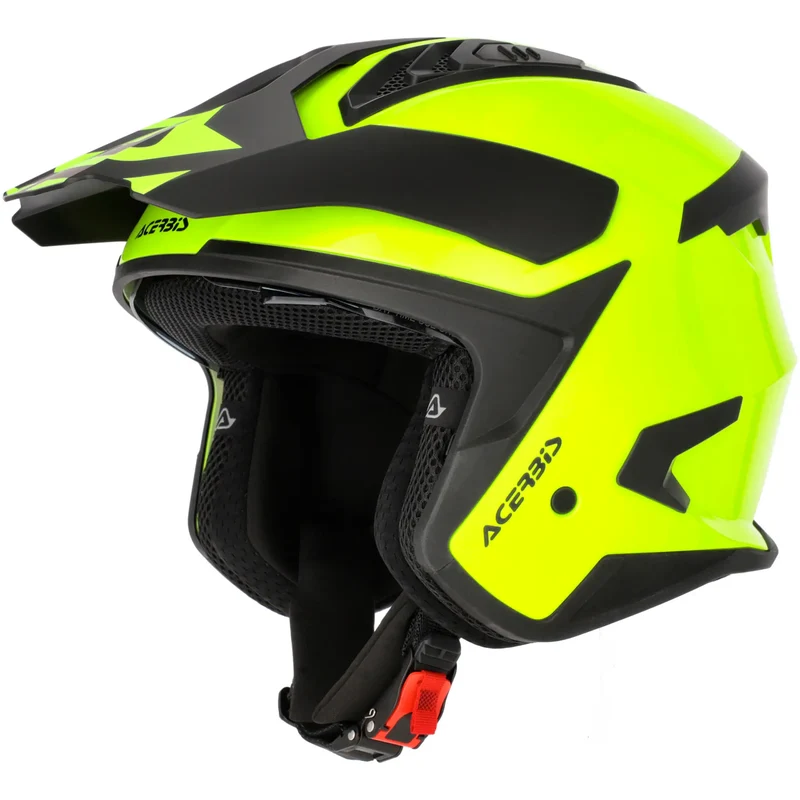 Casco Acerbis Jet Aria Evo Solid - Amarillo Fluo Brillo