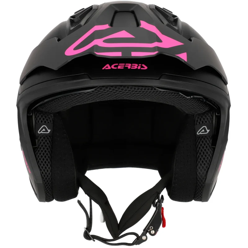 Casco Acerbis Jet Aria Evo Solid - Negro/Rosa Mate
