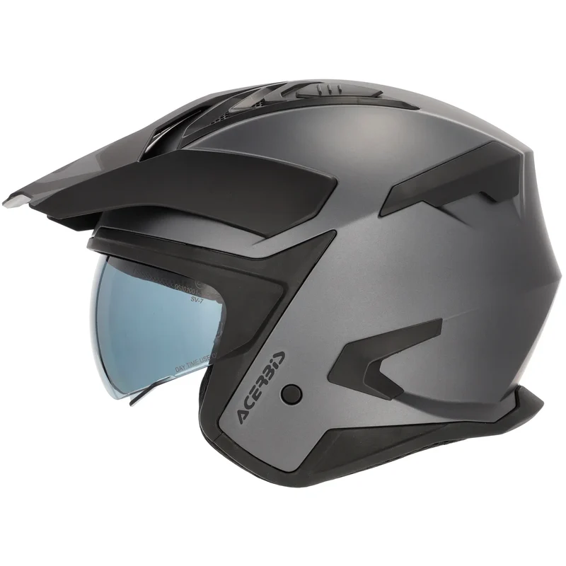 Casco Acerbis Jet Aria Evo Metallic - Titanio Mate