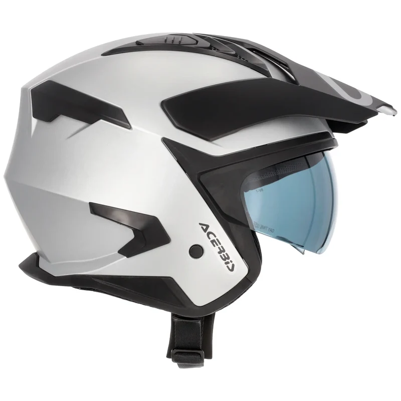 Casco Acerbis Jet Aria Evo Metallic - Plata Mate