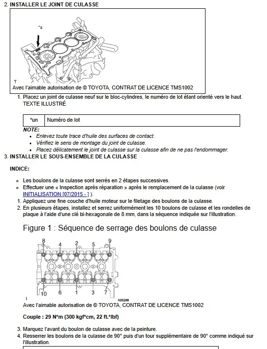 Manuel d'atelier Toyota Yaris 2015 2020 en français