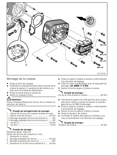 Manuel d'atelier BMW R1100S 2001 français
