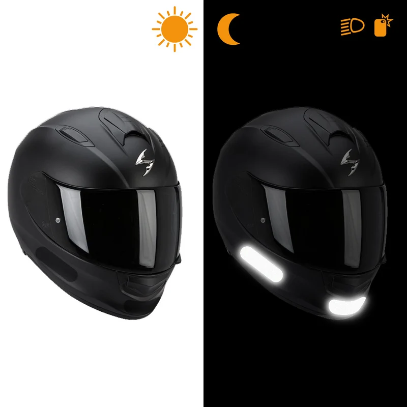 🏍️ VBasic – Stickers réfléchissants ECO pour casque moto & scooter