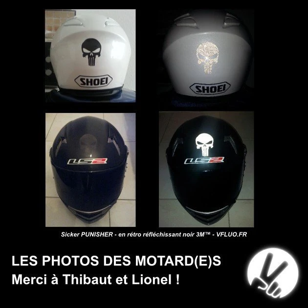 Sticker 3M™ - PUNISHER - Rétro réfléchissant 🇫🇷