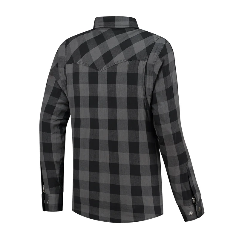 Chemise de moto homme - Jack Super Neil gris - GRANDE TAILLE