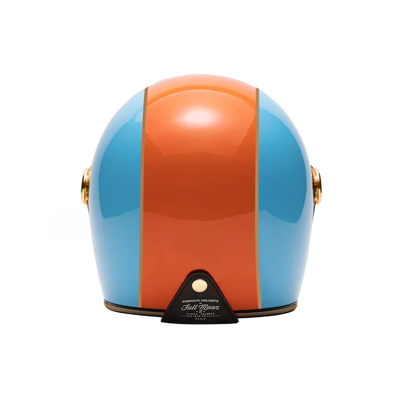 Casque intégral moto - Fullmoon 2 bleu orange