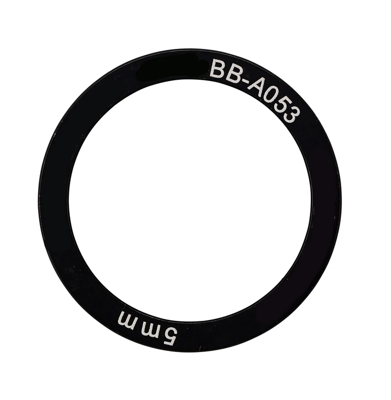 4x Spacer aluminium Elvedes pour boîtier de pédalier 38x30x5mm