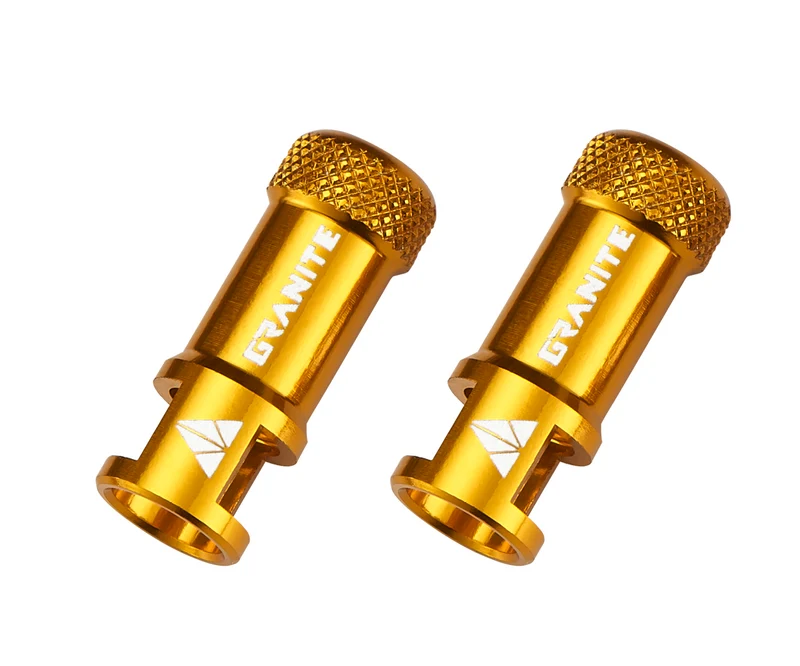 Capuchons de valves Granite CNC/démonte obus or Juicy Nipples