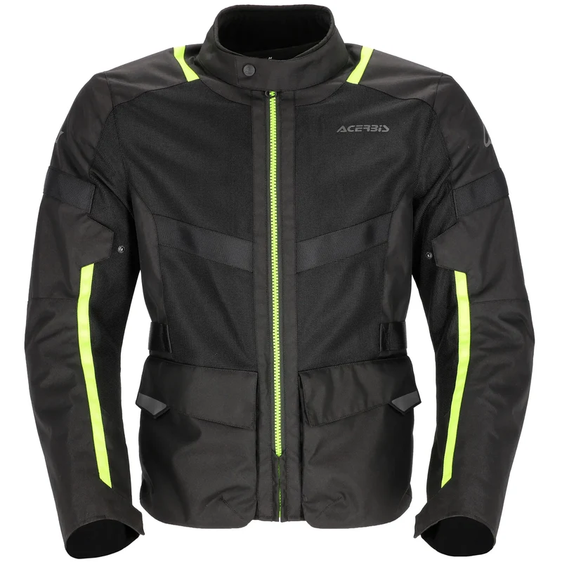 Chaqueta Acerbis CE Ramsey Vented Long Man - Negro/Amarillo