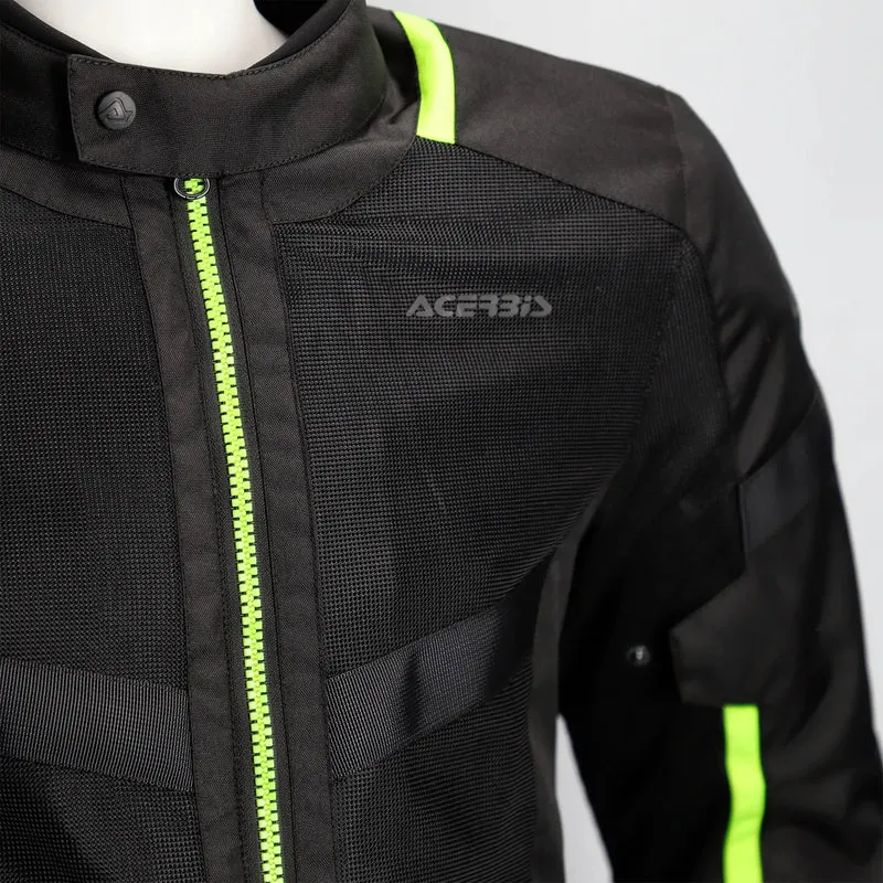Chaqueta Acerbis CE Ramsey Vented Long Man - Negro/Amarillo
