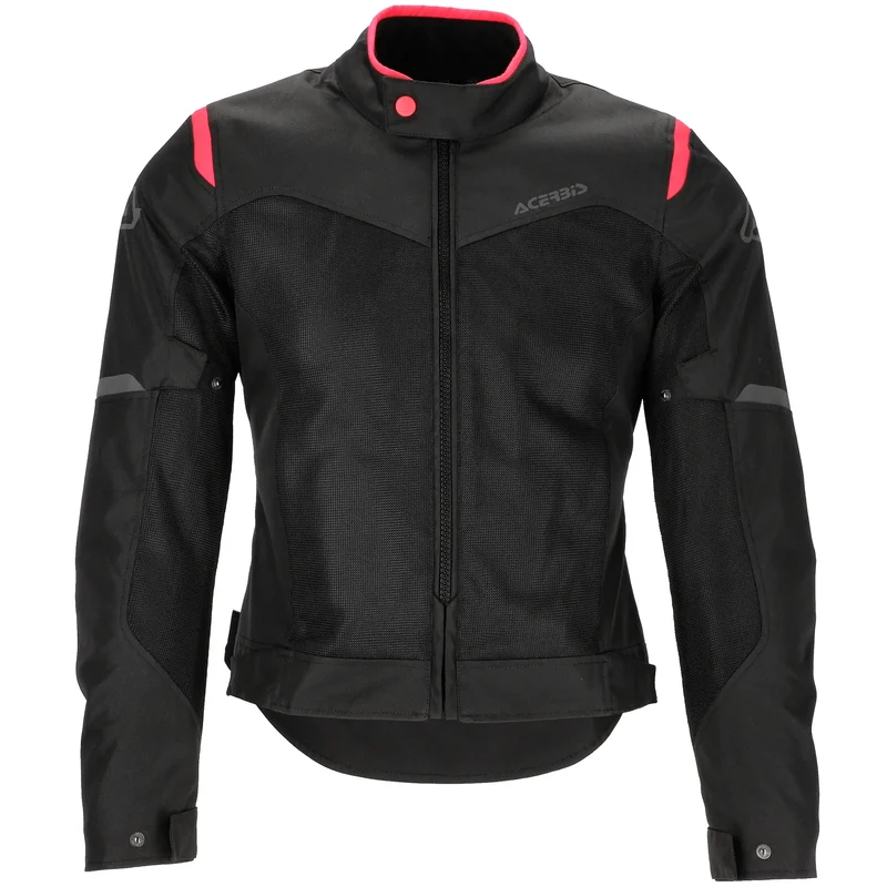 Chaqueta Acerbis CE Ramsey My Vented 2.0 Lady - Negro/Rosa