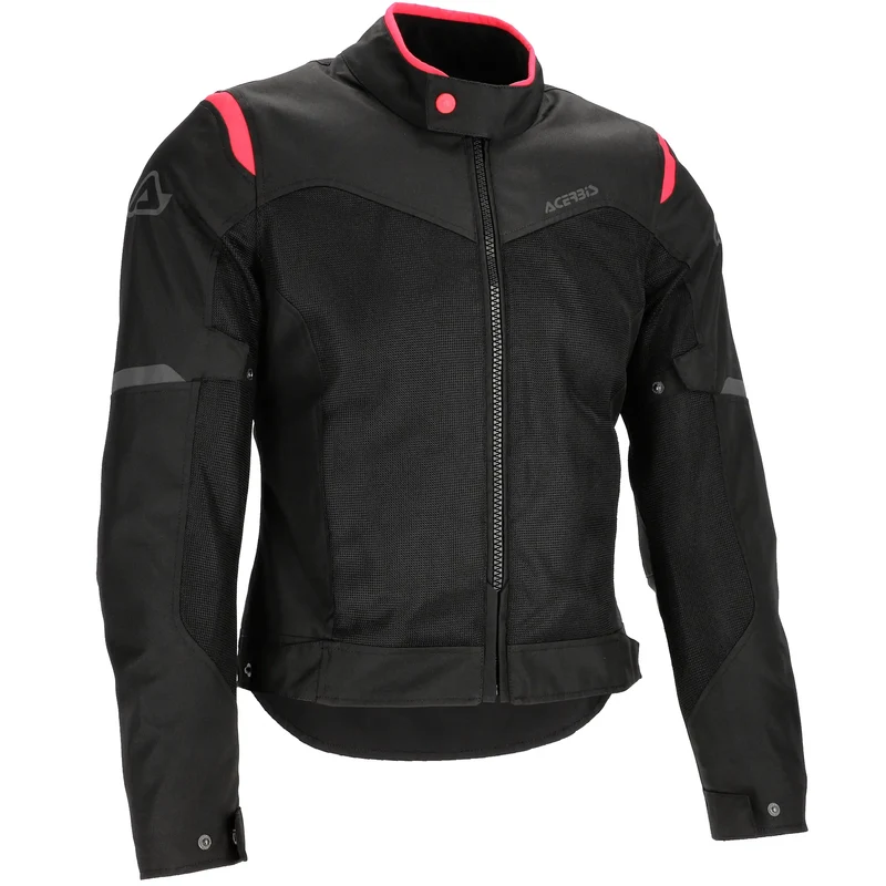 Chaqueta Acerbis CE Ramsey My Vented 2.0 Lady - Negro/Rosa