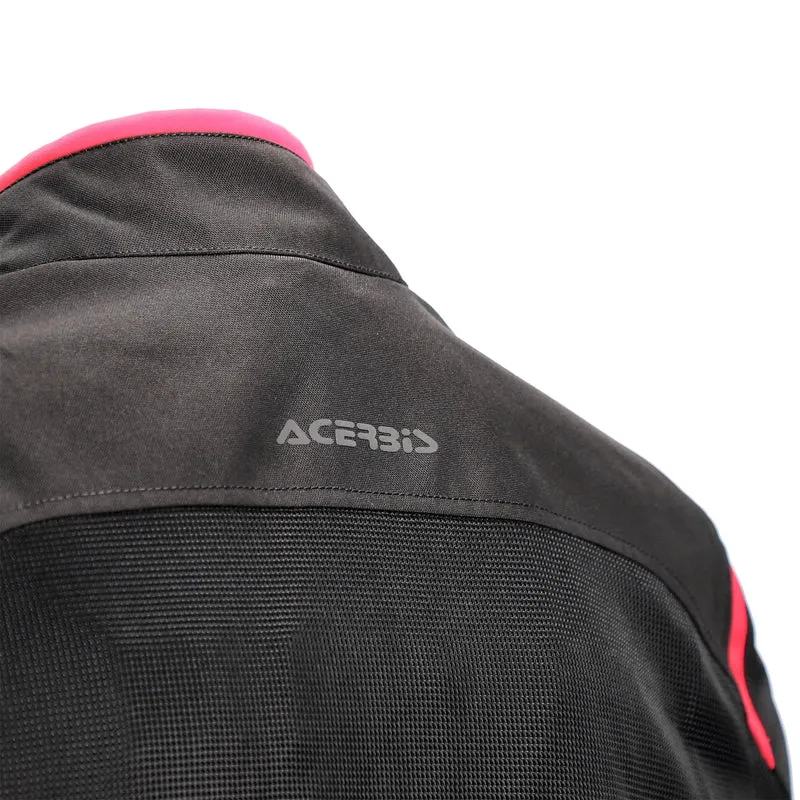 Chaqueta Acerbis CE Ramsey My Vented 2.0 Lady - Negro/Rosa