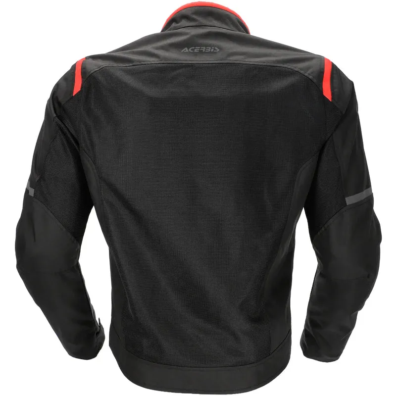 Chaqueta Acerbis CE Ramsey My Vented 2.0 Man - Negro/Rojo