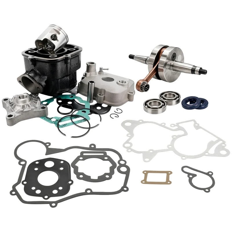 Kit cilindro 70cc Derbi Euro 3-4, cigueñal, rodamientos con retenes y juntas de motor Allpro