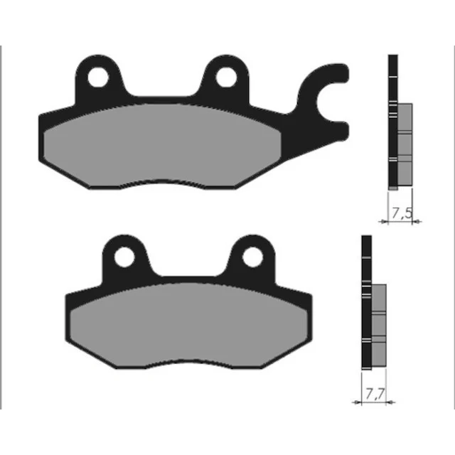 Pastillas de freno delantero Kymco Grand Dink 50-125 For Race Polini - sinterizadas