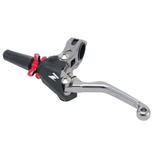 Maneta de embrague corta con soporte y tensor Zeta Racing - rojo