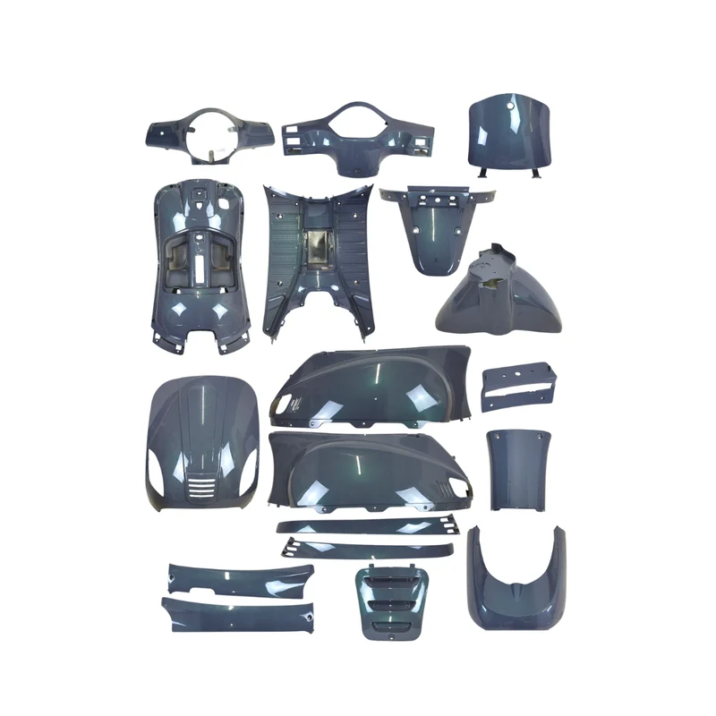 Kit carrosserie Vert/Gris Adapté pour La Souris Vespelini / BTC Riva (Phare Rond)
