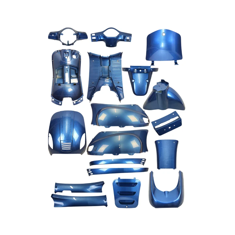 Kit carrosserie Bleu/Gris Adapté pour La Souris Vespelini / BTC Riva (Phare Rond)