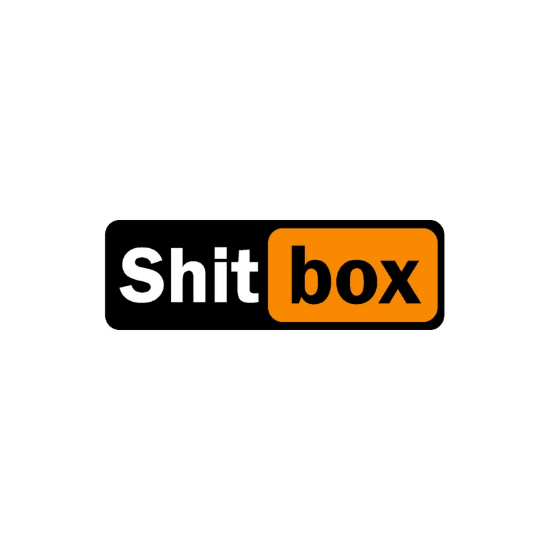 Autocollant ShitBox - 9,3x3CM