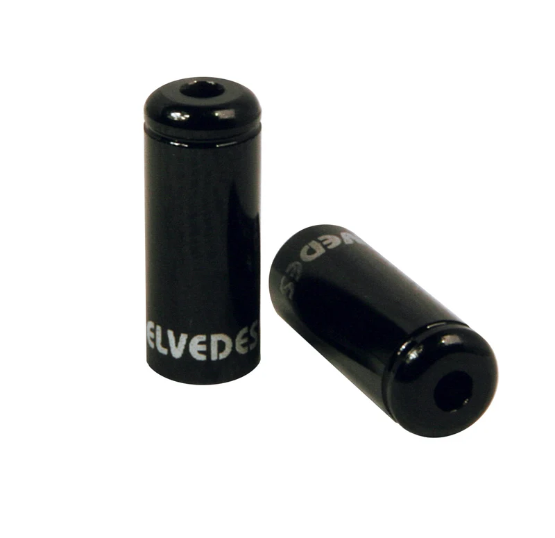 50x embout gaine etanches Elvedes Ø5,0mm aluminium Black