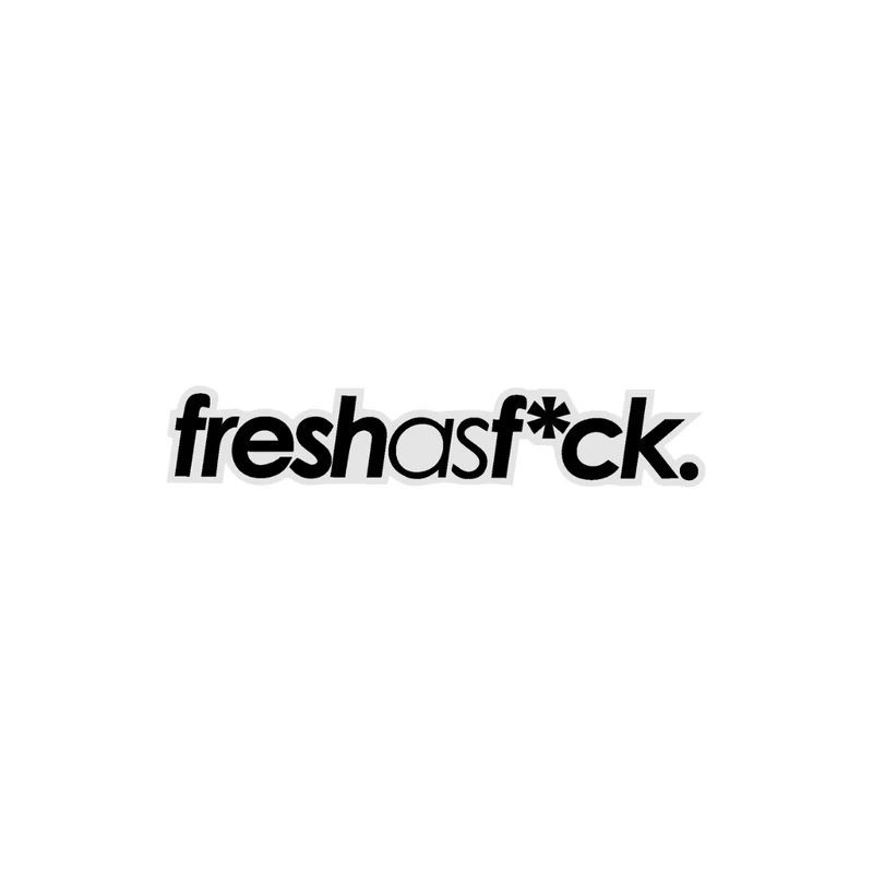 Autocollant Fresh As F*ck - 11,3x2CM