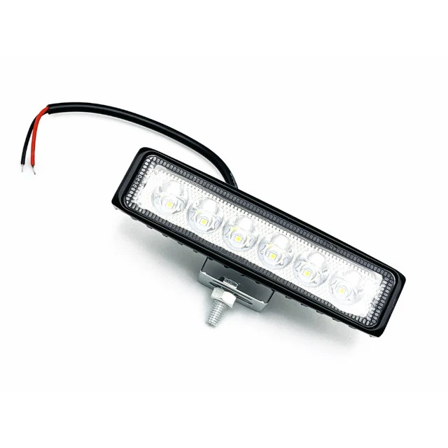 Luz frontal LED Spotlight 6 leds negro 18W 12V 1800Lm 15x3.9cm AllPro