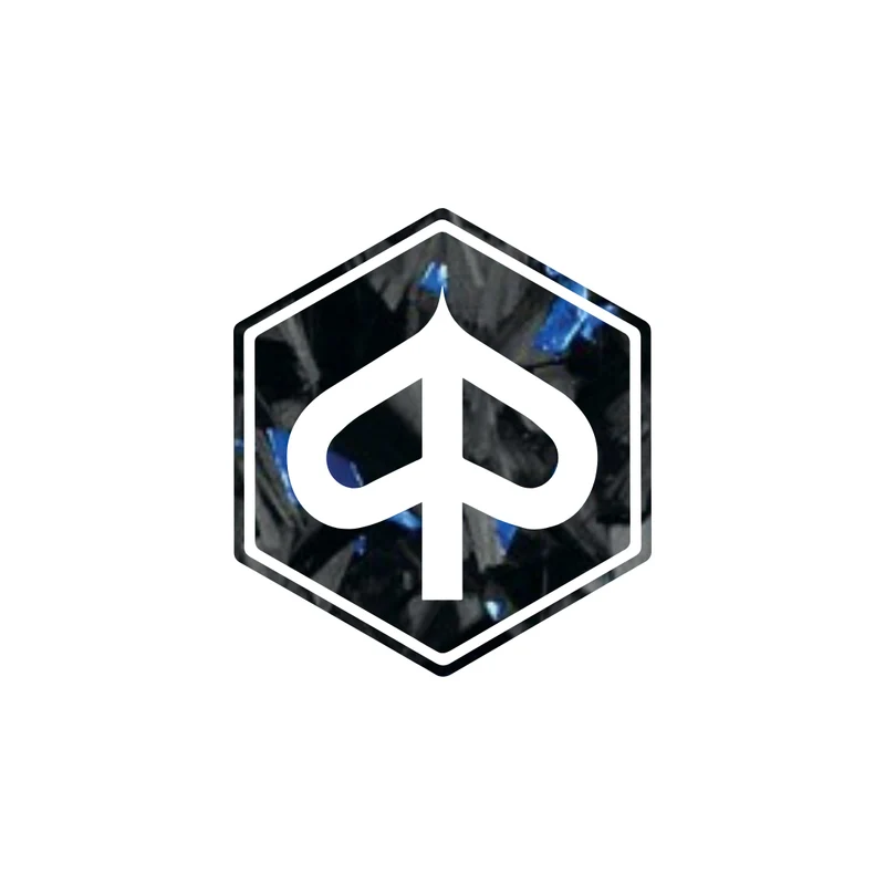 3d pré-chap logo piaggio carbone forgé