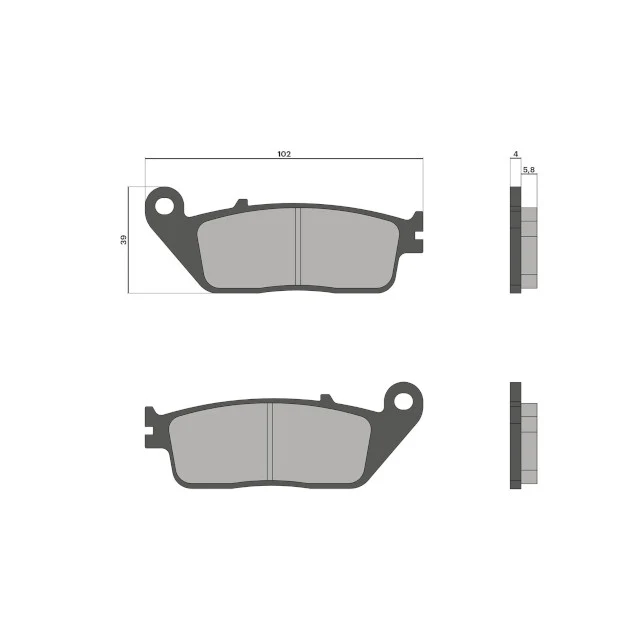 Pastillas de freno Honda Forza / SH / Yamaha X-Max 125cc Malossi - orgánicas