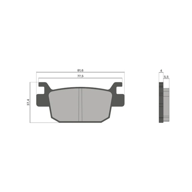 Pastillas de freno traseras Honda Forza/SH 125/150/300cc Malossi - orgánicas