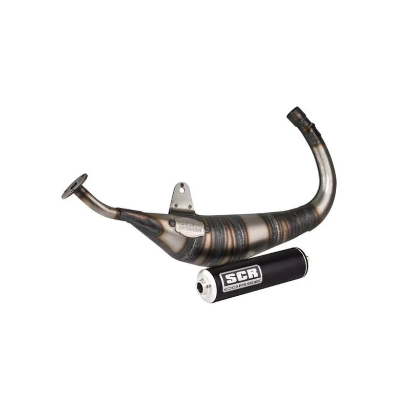 Pot d'échappement SCR Corse 50cc Racing Line Carbone Dessous Derbi Senda 2 Temps