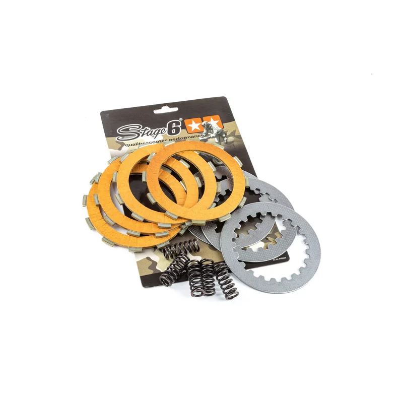 Jeu de disques d'embrayage 4 pièces Stage6 Derbi Senda 2 Temps OT/NT