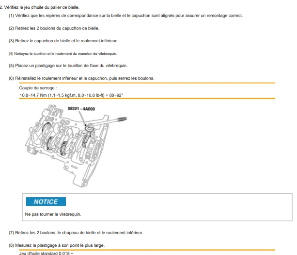 Manuel d'atelier Hyundai i10 2016 français